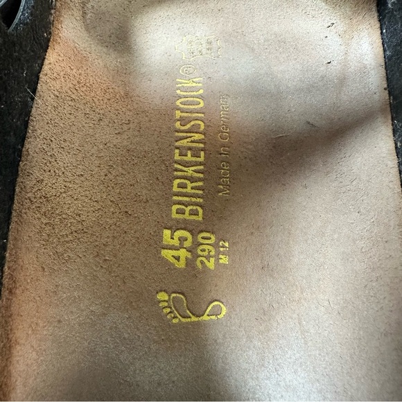 Mens Classic Birkenstock Milano Black Leather Sandals Size US 12 EU 45 - Picture 8 of 12